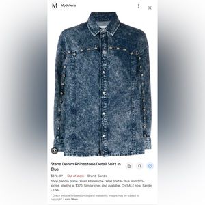 Sandro Paris Denim shirt